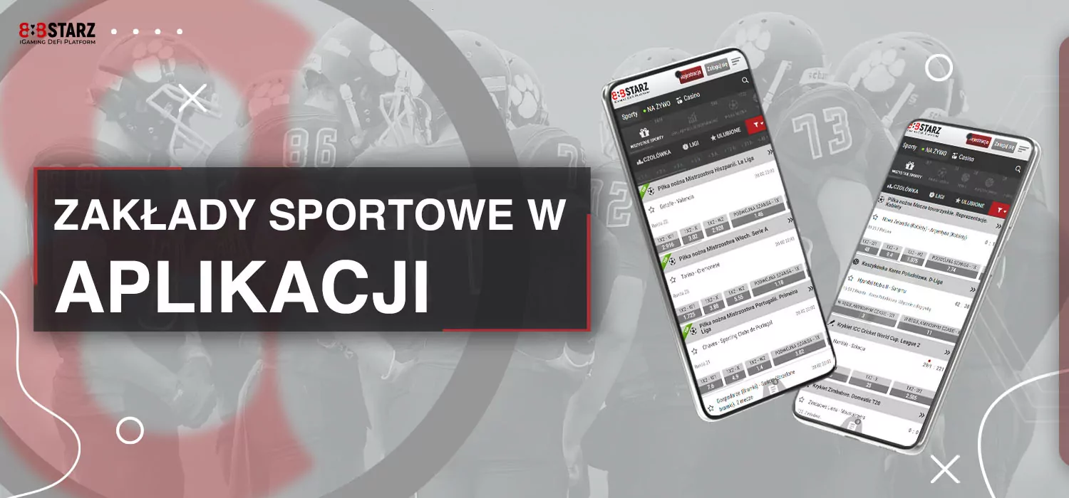 zakłady sportowe w aplikacji 888starz